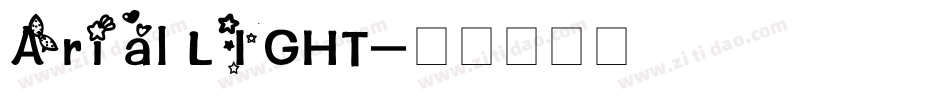 Arial LIGHT字体转换